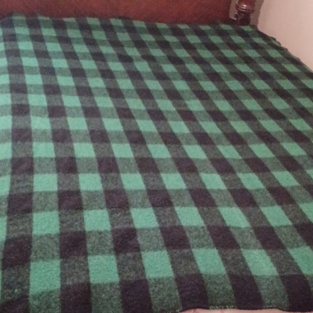 Northwestern Woolen Mills Blanket 80 % WOOL 29 % Nylon 62x84